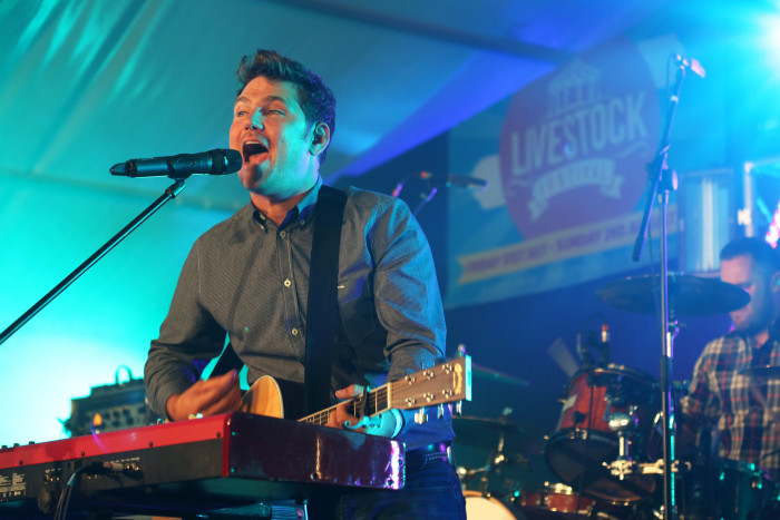 NON EX Scouting For Girls seen performing on Saturday night at LiveStock Festival in Longdon.